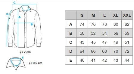 Vyriški džinsiniai mėlyni marškiniai Mant