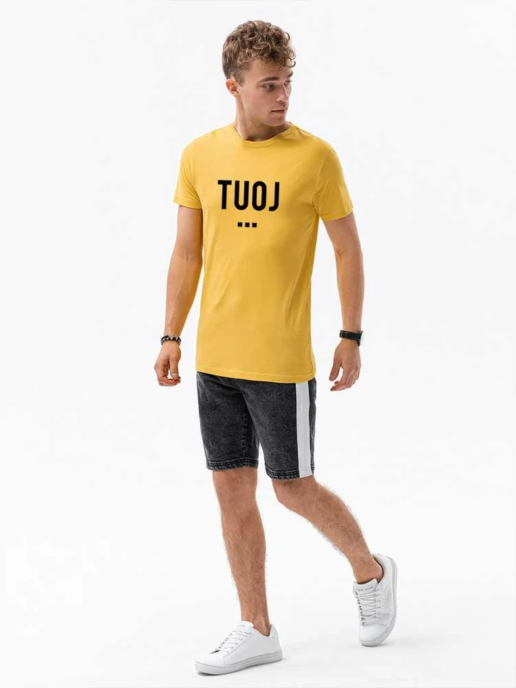 Vyriški geltoni marškinėliai TUOJ (juodas)