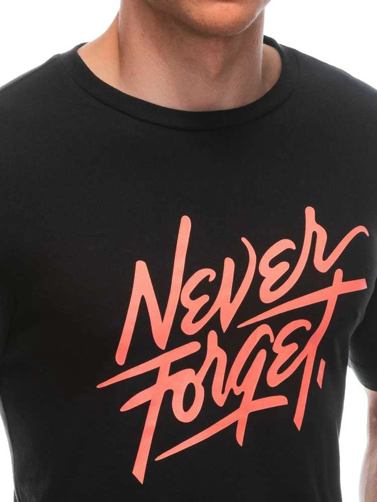Vyriški juodi marškinėliai Forget