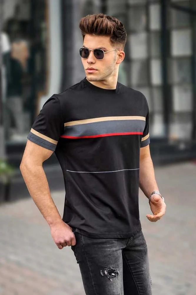 Vyriški juodi marškinėliai Geoffrey