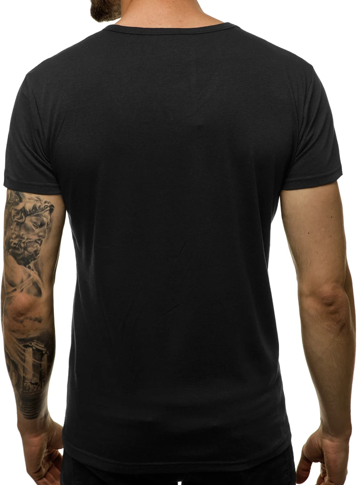Vyriški juodos spalvos marškinėliai Karte