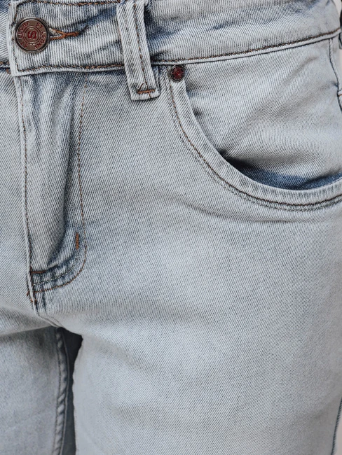Vyriški mėlyni džinsiniai šortai Comfort
