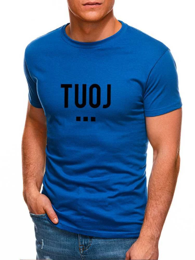 Vyriški mėlyni marškinėliai TUOJ (juodas)