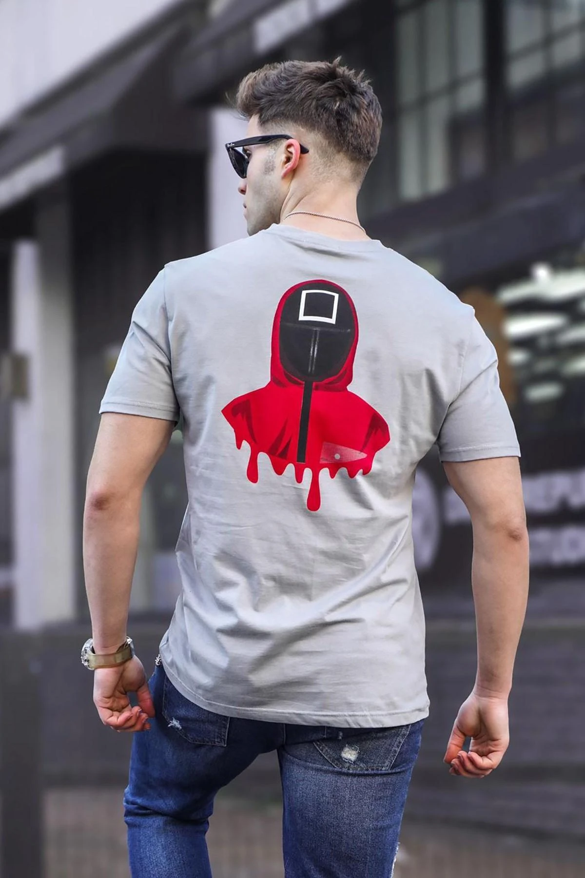 Vyriški pilki marškinėliai Game