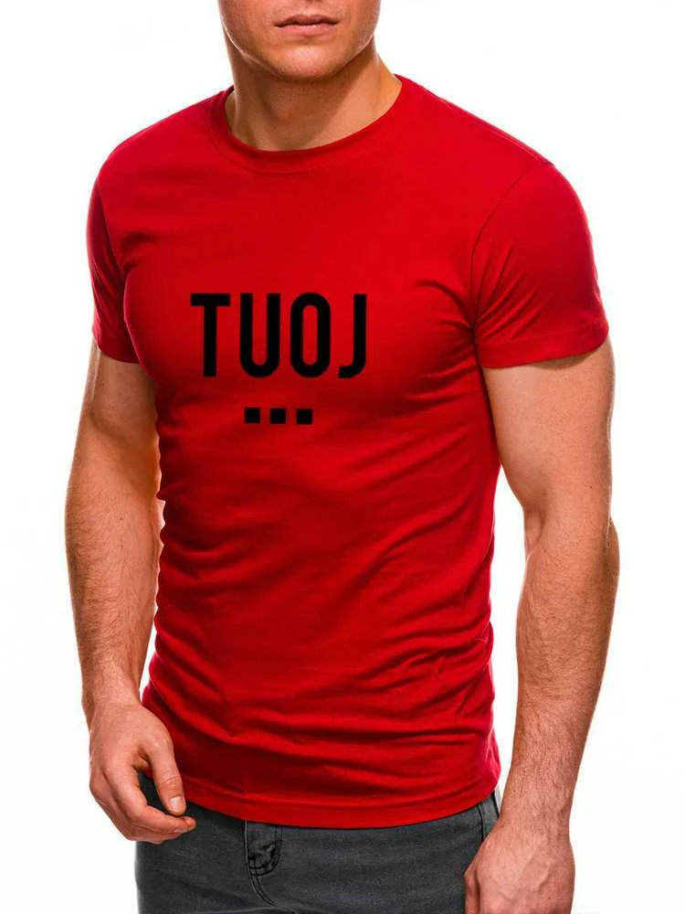 Vyriški raudoni marškinėliai TUOJ (juodas)