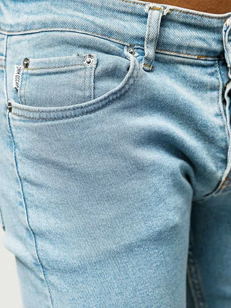 Vyriški šviesiai mėlyni džinsai Karum