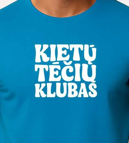 Vyriški turkio marškinėliai Kietas tėtis (baltas)