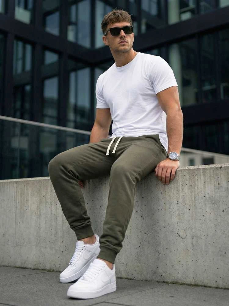 Vyriškos chaki spalvos kelnės Bold