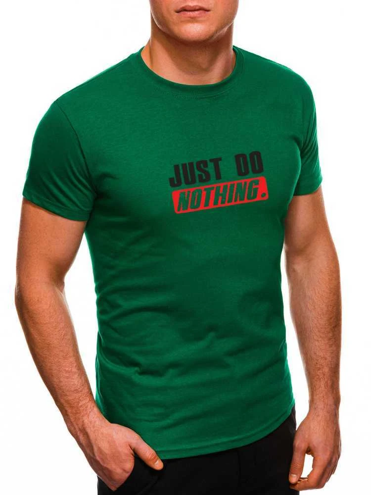 Žali vyriški marškinėliai Just do nothing