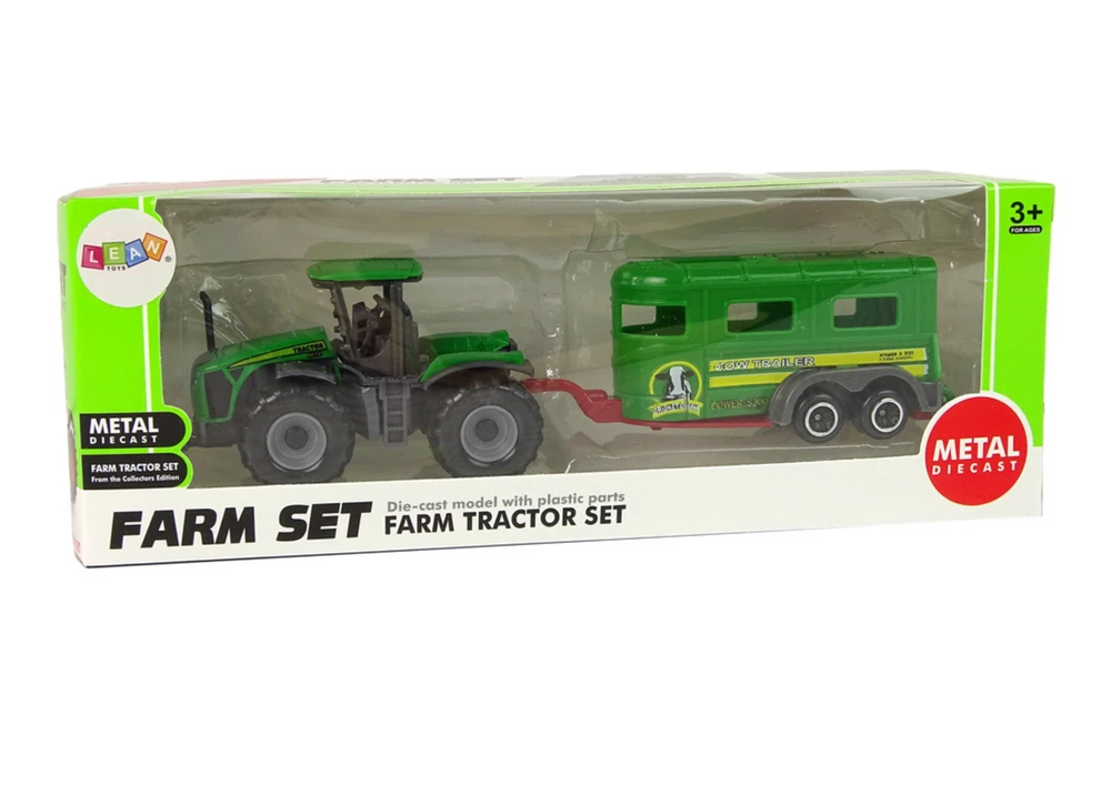 Traktorius su priekaba Lean Toys