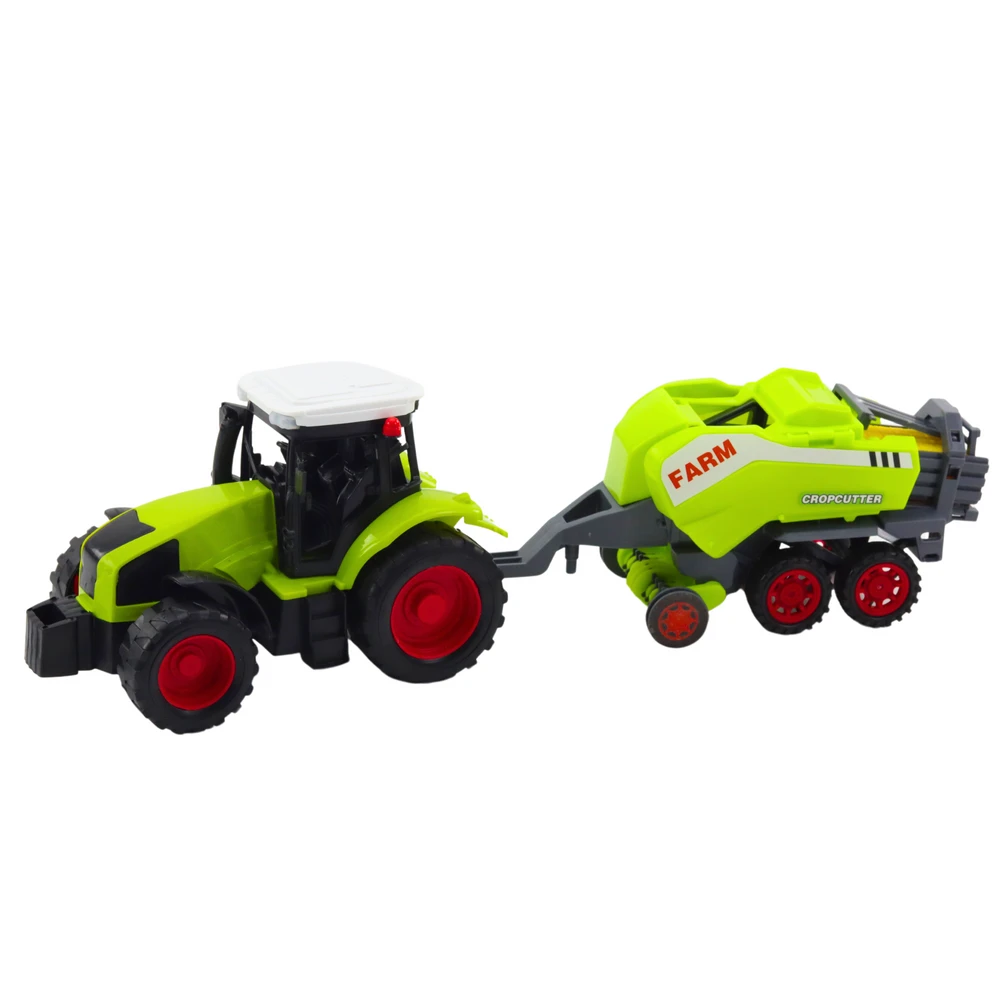 Lean Toys Traktorius su šieno presu