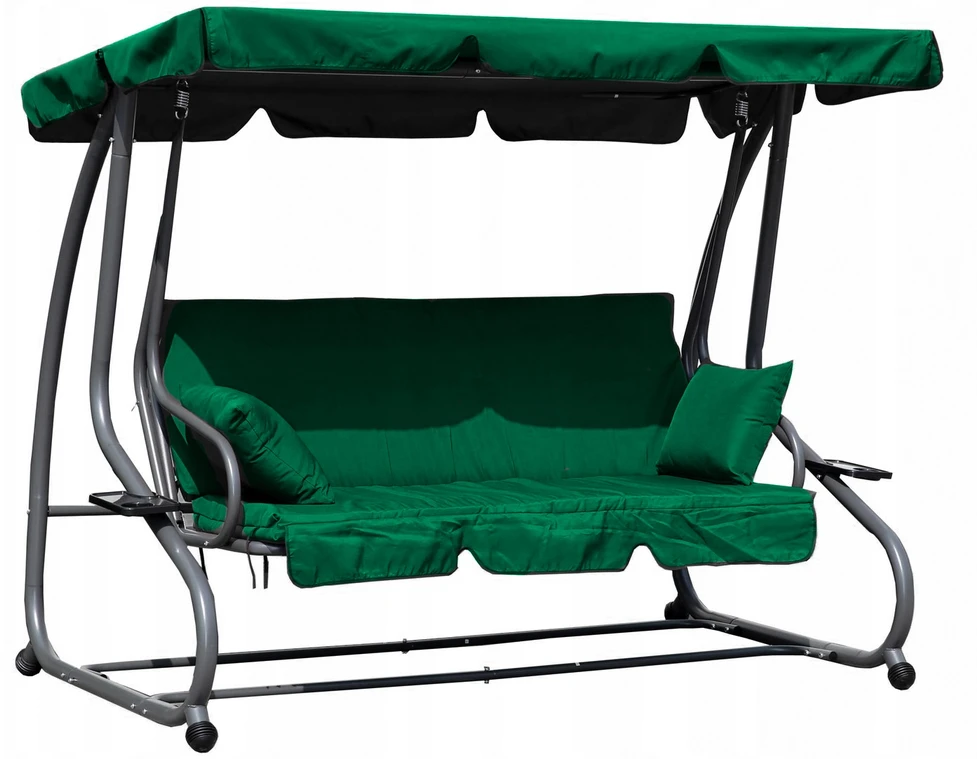 Modernhome Žalios sodo sūpynės-sofa, 200 x 120 x 164 cm