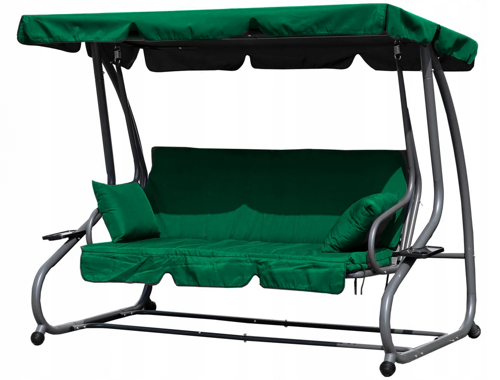 Modernhome Žalios sodo sūpynės-sofa, 200 x 120 x 164 cm