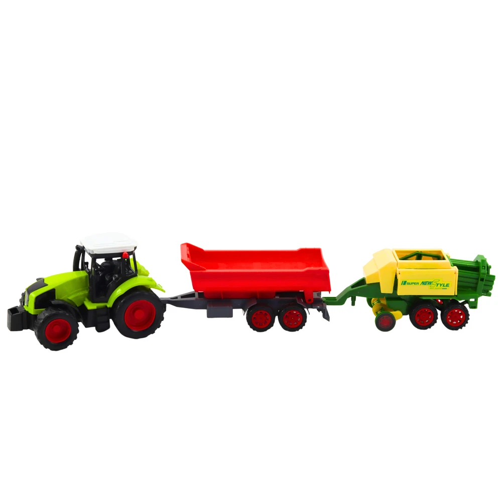 Lean Toys Traktorius su priekaba