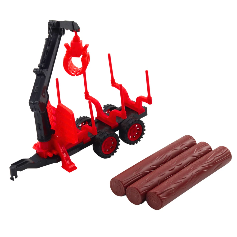 Lean Toys Traktorius su HDS priekaba medienos transportavimui