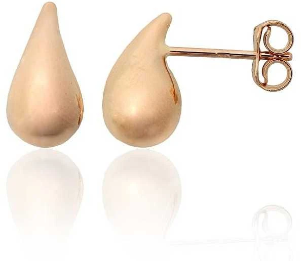 Auksiniai auskarai –pusetai - 1.06 g. - 13 mm.