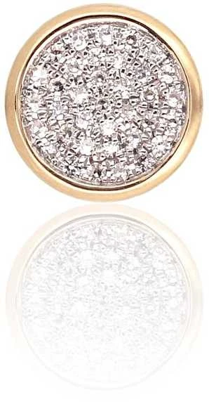 Auksinis pakabukas su brangakmeniais. Metalas: Geltonas Auksas. Praba: 585°. Akmuo: Briliantai - 1.19 g. - 8 mm. - Briliantai (0,096Ct)