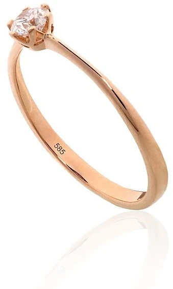 Auksinis žiedas - 18 - 1.25 g. - Briliantai (0,29Ct)