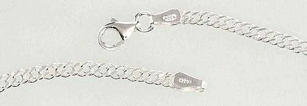 Sidabrinė grandinėlė Rombo 2,8 mm , briaunų apdirbimas deimantu - 55 - 7 g. - 2,8 mm.