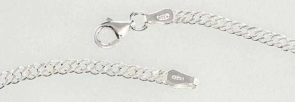 Sidabrinė grandinėlė Rombo 2,8 mm , briaunų apdirbimas deimantu - 8.9 g. - 2,8 mm. - 70