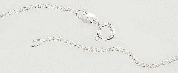 Sidabrinė grandinėlė Spiga 1,1 mm - 3.6 g. - 55 - 1,1 mm.