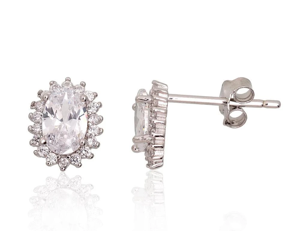 Sidabriniai auskarai Vinukai, Praba: 925°, Metalas: Sidabras - 1.2 g. - 8.5 mm.