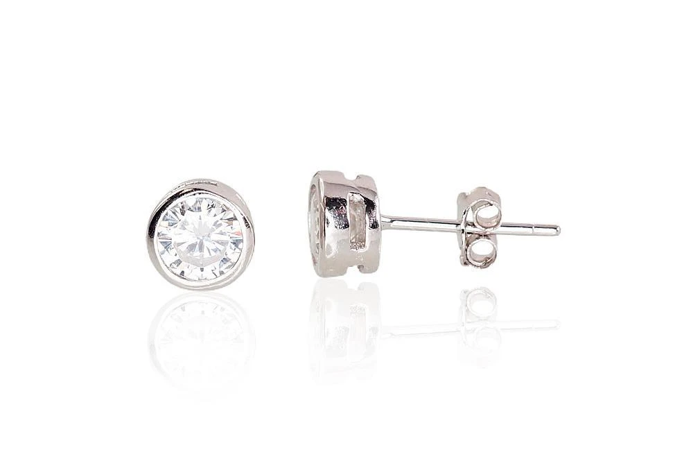 Sidabriniai auskarai Vinukai, Praba: 925°, - 1.3 g. - 6 mm.