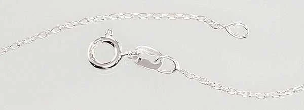Sidabrinė grandinėlė Anchor 1 mm , briaunų apdirbimas deimantu - 1.5 g. - 1 mm. - 42