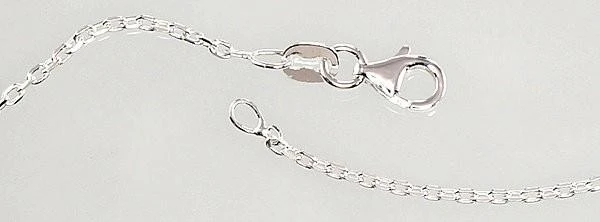 Sidabrinė grandinėlė Anchor 1.2 mm , briaunų apdirbimas deimantu - 2.5 g. - 40 - 1.2 mm.