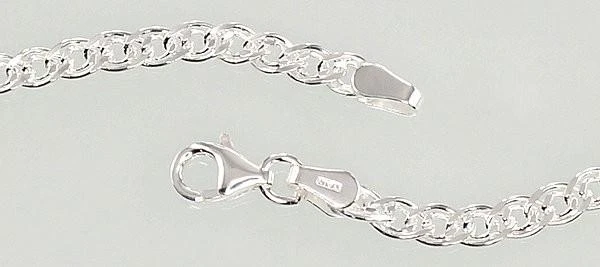 Sidabrinė grandinėlė Crandmother 3.1 mm , briaunų apdirbimas deimantu - 55 - 9.9 g. - 3.1 mm.