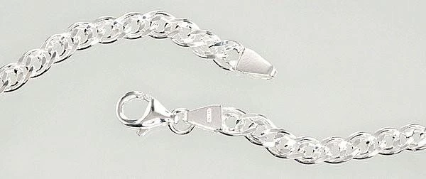 Sidabrinė grandinėlė Crandmother 4,9 mm , briaunų apdirbimas deimantu - 50 - 4,9 mm. - 15.8 g.