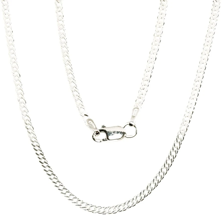 Sidabrinė grandinėlė Rombo 2 mm , briaunų apdirbimas deimantu - 2 mm. - 3.6 g. - 50