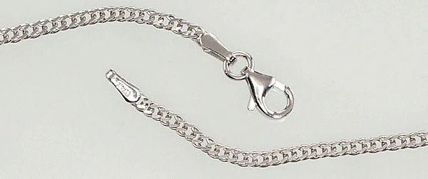 Sidabrinė grandinėlė Rombo 2 mm , briaunų apdirbimas deimantu - 3.7 g. - 2 mm. - 50