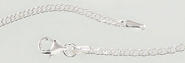 Sidabrinė grandinėlė Rombo 2 mm , briaunų apdirbimas deimantu - 2 mm. - 5.1 g. - 70