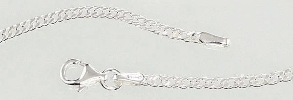 Sidabrinė grandinėlė Rombo 2 mm , briaunų apdirbimas deimantu - 2 mm. - 55 - 4 g.