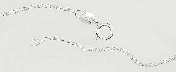 Sidabrinė grandinėlė Spiga 1,1 mm - 2.7 g. - 42 - 1,1 mm.