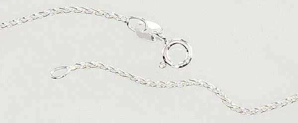 Sidabrinė grandinėlė Spiga 1,1 mm - 3.6 g. - 55 - 1,1 mm.