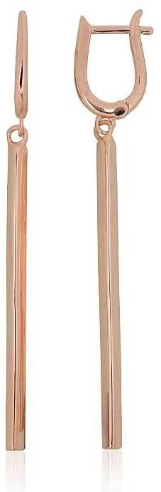 Sidabriniai auskarai ant cilindrinės spynos - 3.5 g. - 60 mm.