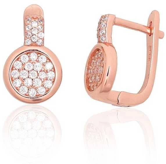 Sidabriniai auskarai ant cilindrinės spynos - 3.5 g. - 13 mm.