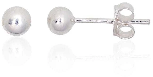 Sidabriniai auskarai –pusetai - 4 mm. - 0.5 g.