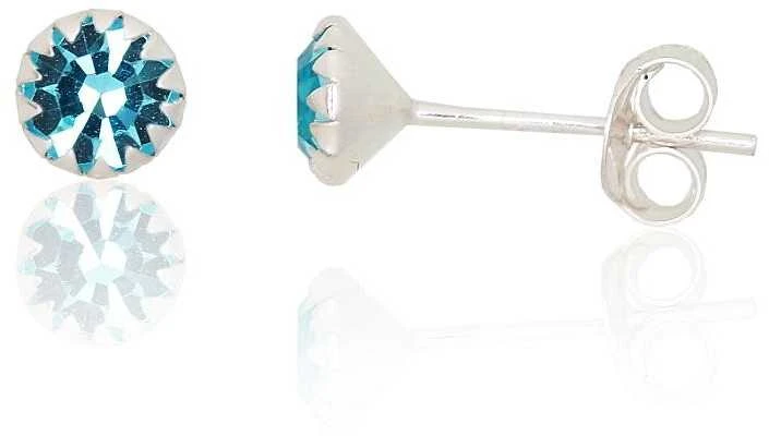 Sidabriniai auskarai –pusetai - 5 mm. - 0.4 g.