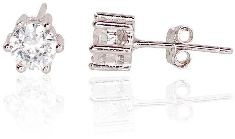 Sidabriniai auskarai Vinukai, Praba: 925°, Metalas: Sidabras - 1.4 g. - 6 mm.