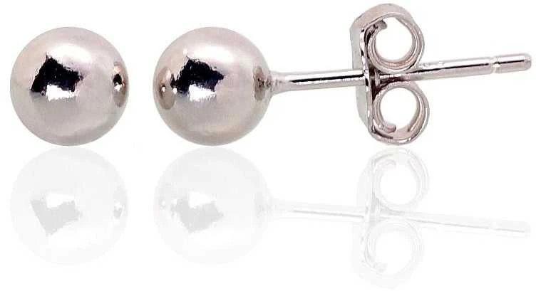 Sidabriniai auskarai Vinukai, Praba: 925°, Metalas: Sidabras - 0.9 g. - 5.1 mm.