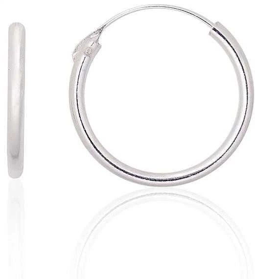 Sidabriniai auskarai –žiedai - 0.8 g. - 16 mm.