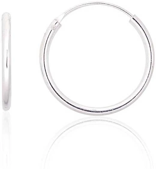 Sidabriniai auskarai –žiedai - 0.9 g. - 18 mm.