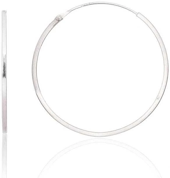 Sidabriniai auskarai –žiedai - 1.2 g. - 30 mm.