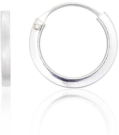 Sidabriniai auskarai –žiedai - 1.2 g. - 14 mm.