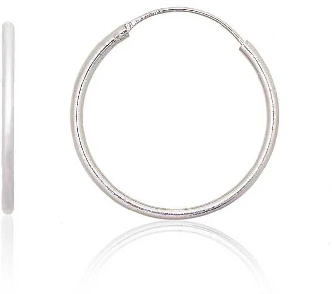 Sidabriniai auskarai –žiedai - 1.2 g. - 25 mm.