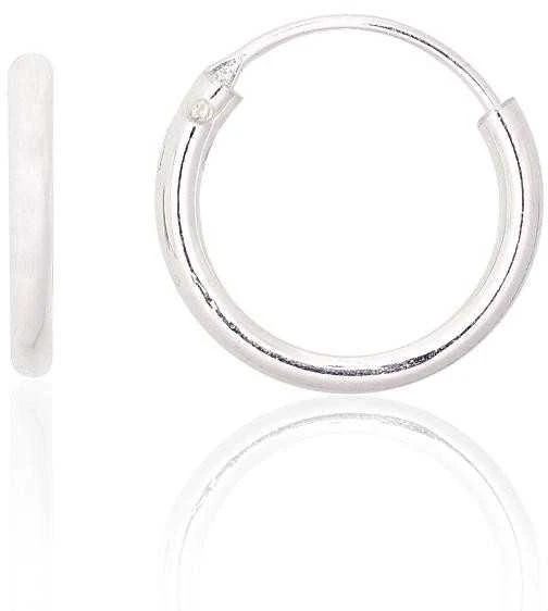 Sidabriniai auskarai –žiedai - 12 mm. - 0.5 g.