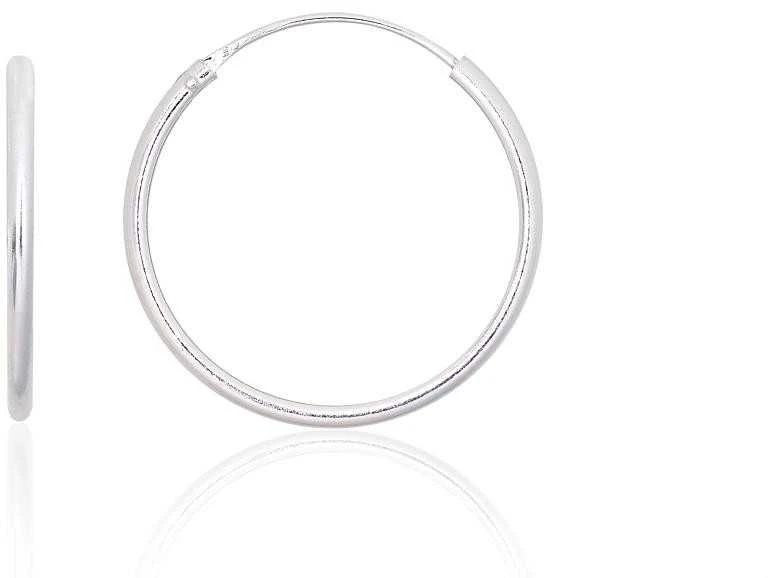 Sidabriniai auskarai –žiedai - 1.3 g. - 22 mm.